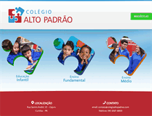 Tablet Screenshot of colegioaltopadrao.com